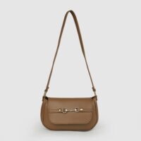 Ivory Brown Shoulder Bag