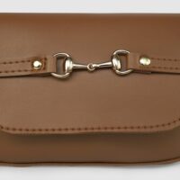 Ivory Brown Shoulder Bag