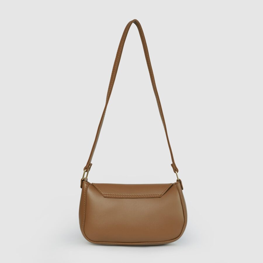 Ivory Brown Shoulder Bag