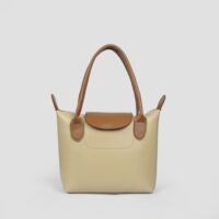 Elara Beige Tote Bag  With Free Pouch