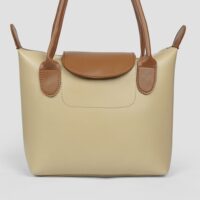 Elara Beige Tote Bag  With Free Pouch