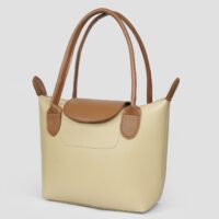 Elara Beige Tote Bag  With Free Pouch