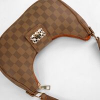 Chelsea Checkered Brown Shoulder Bag