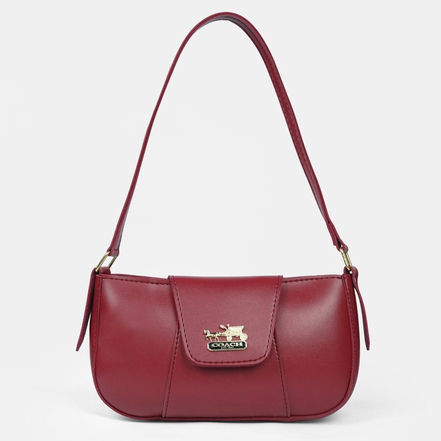 Pearl Maroon Shoulder Bag