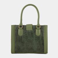 Urban Croc texture Green Bag