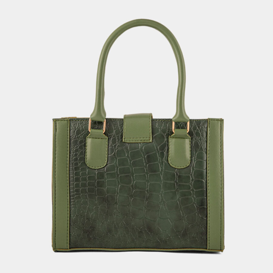 Urban Croc texture Green Bag