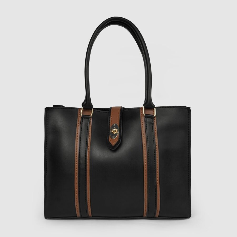 Zoya Large Black tote Bag