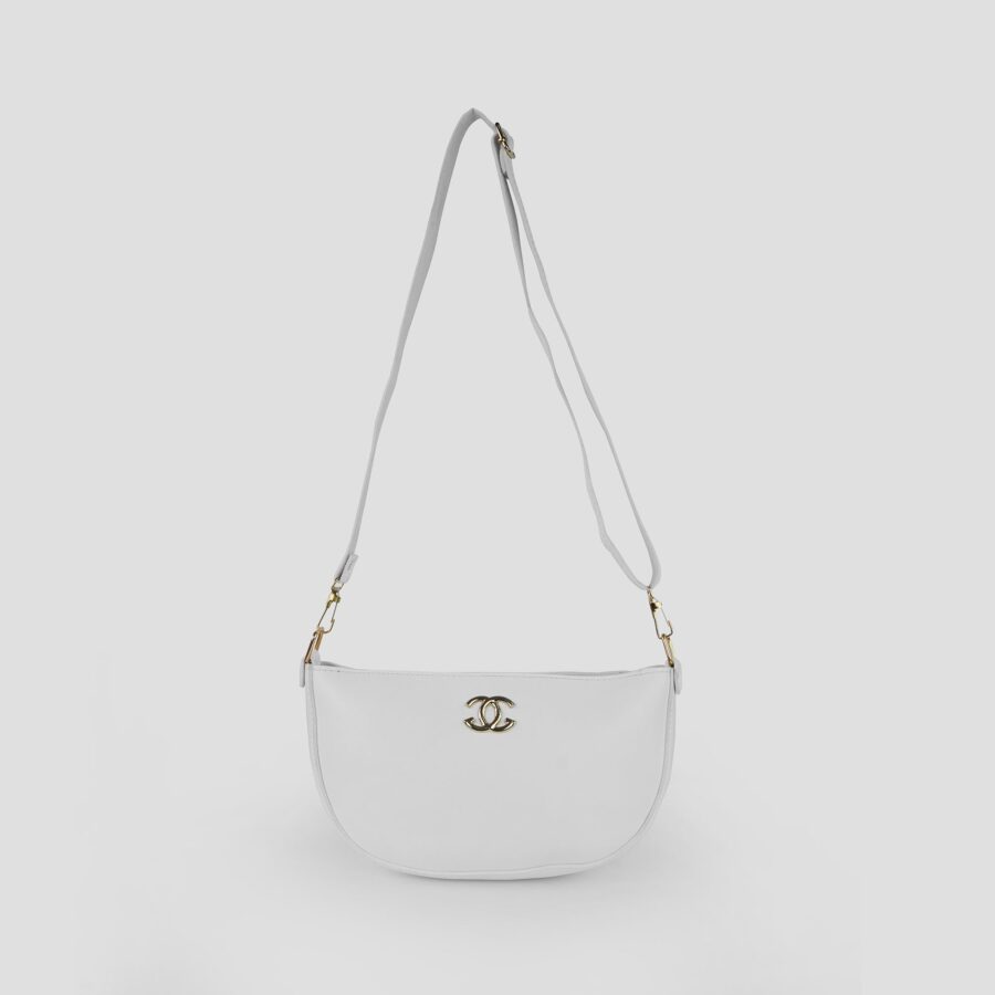 Midnight White Crossbody Bag