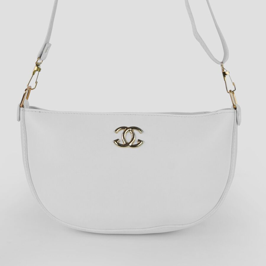 Midnight White Crossbody Bag