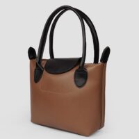 Elara Brown Tote Bag  With Free Pouch