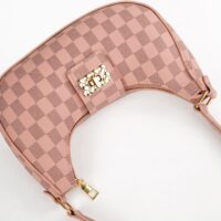 Chelsea Checkered Pink Shoulder Bag