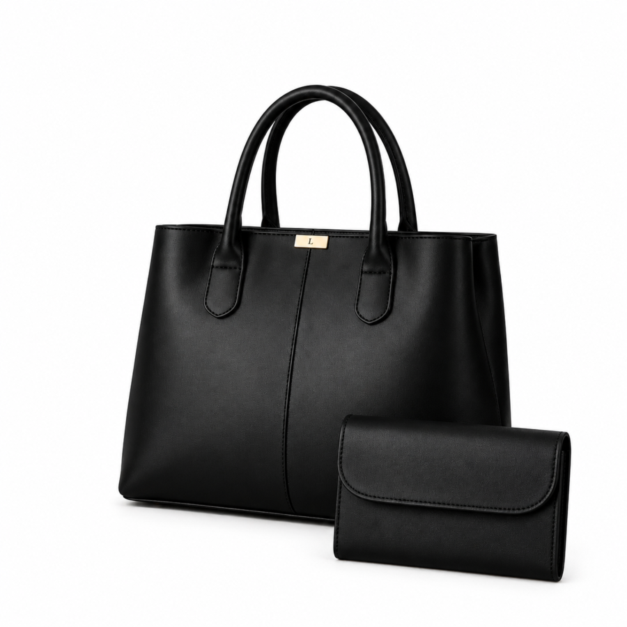 DOVE BLACK BAG with free wallet