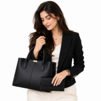DOVE BLACK BAG with free wallet