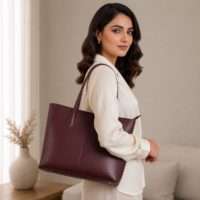 Evora choco Tote Bag With Free clutch