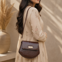 Tulip Choco Crossbody Bag