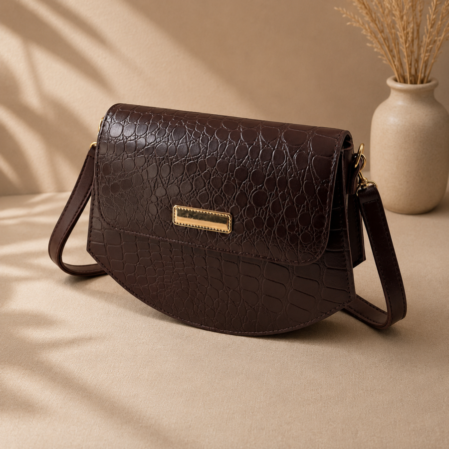 Tulip Choco Crossbody Bag