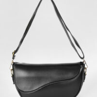 Sleek Black Shoulder Bag