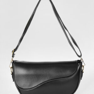 Sleek Black Shoulder Bag