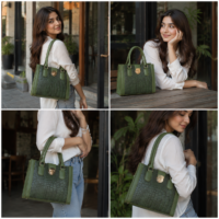 Urban Croc Texture Green Bag
