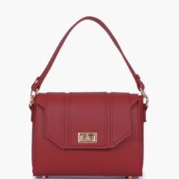 Black Compact Top Handle Cross Body Bag